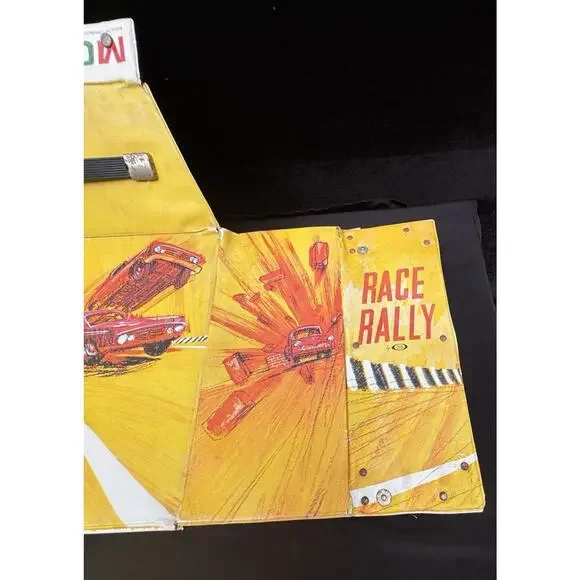 Vintage 1970’s Motorific Race Rally slot Car Carrying Case Slotless Cars